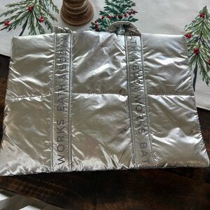 Bath & Body Works Shiny Silver Tote